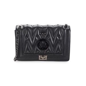 VALENTINO BY MARIO VALENTINO Alice D Sauvage Quilted Leather Shldr bag black